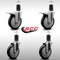 Service Caster 5'' SS Black Poly Swivel 1-5/8'' Expanding Stem Caster Set 2 Total Lock Brakes, 4PK SCC-SSEXTTL20S514-PPUB-BLK-2-S-2-158 - alternate 3